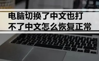 电脑切换了中文也打不了中文怎么恢复正常 电脑切换了中文也打不了中文的解决方法