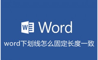 word下划线怎么固定长度一致 word如何锁定下划线