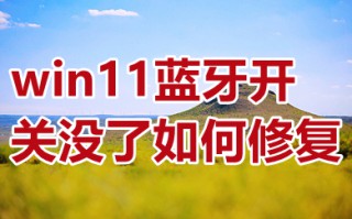 win11蓝牙开关没了如何修复 windows11蓝牙图标不见了的修复方法