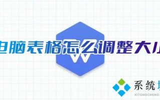 电脑表格怎么调整大小 wps表格调整大小的方法