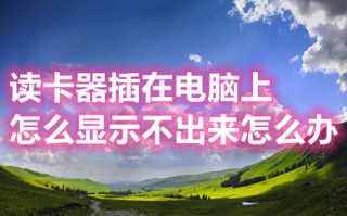 读卡器插在电脑上怎么显示不出来怎么办 读卡器插在电脑上怎么显示不出来的原因及解决方法