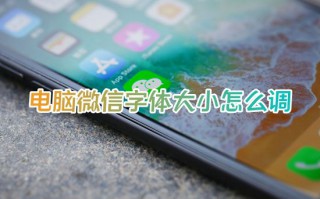 电脑微信字体大小怎么调 微信字体大小怎么设置方法