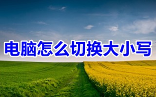 电脑怎么切换大小写 电脑键盘切换大小写的方法介绍